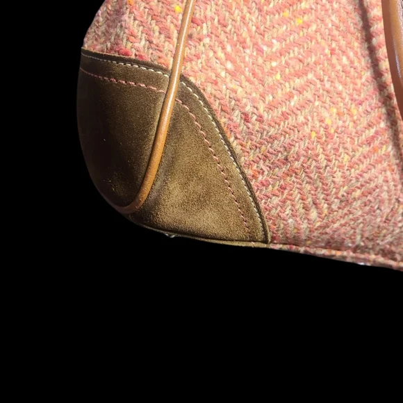 Coach 2007 Hampton Tweed Carryall In Pink